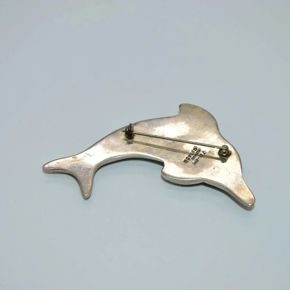 TM-114 Sterling Silver Mexico Dorado Dolphin Large